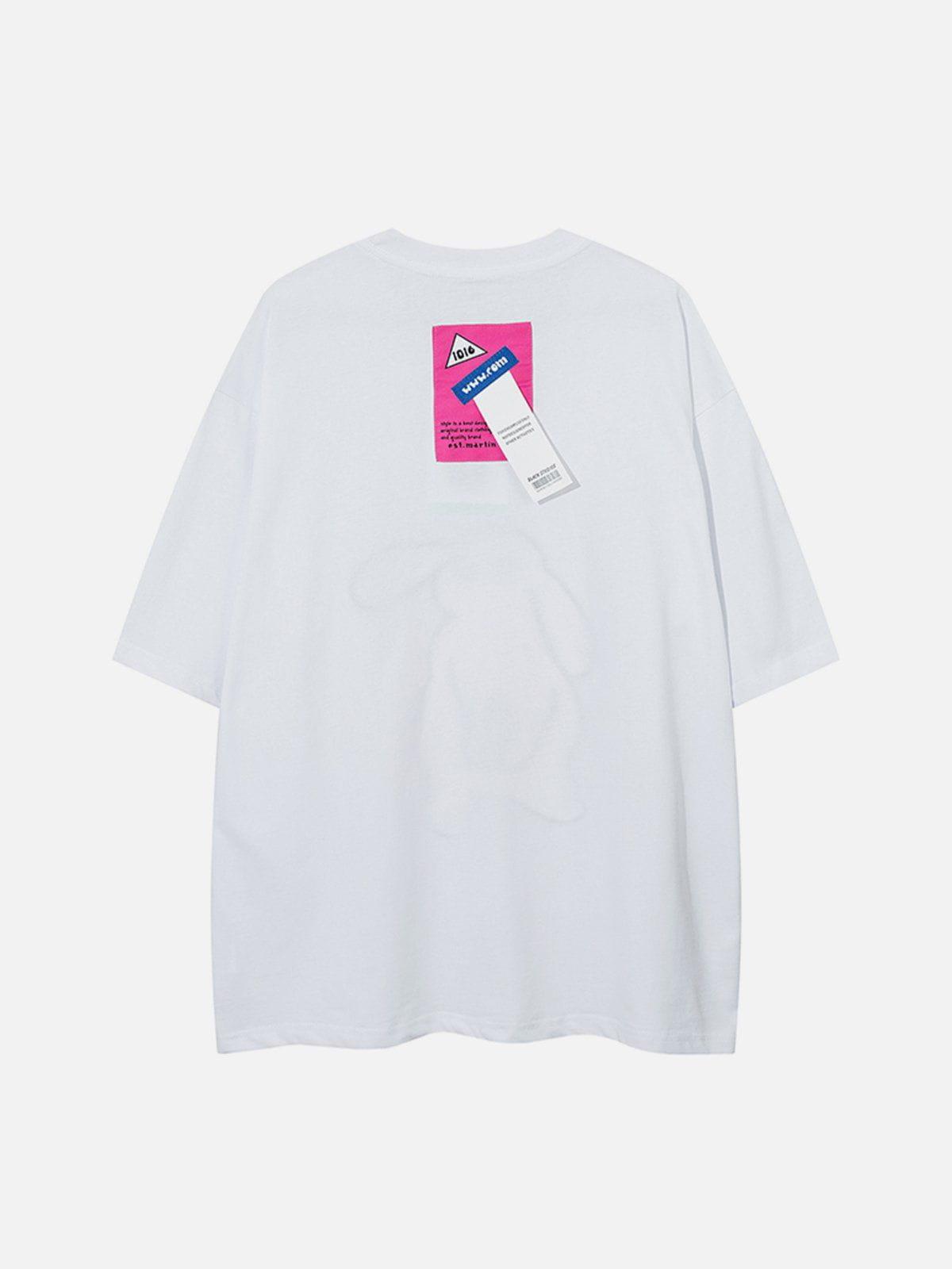 Sneakerland™ - Rabbit Foam Printing Tee - tntwear1