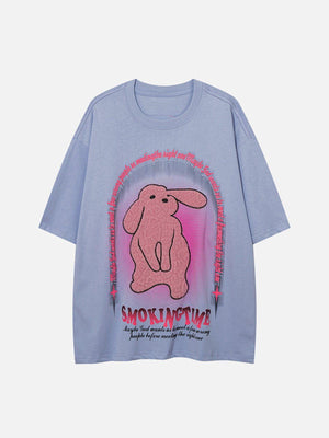 Sneakerland™ - Rabbit Foam Printing Tee - tntwear1