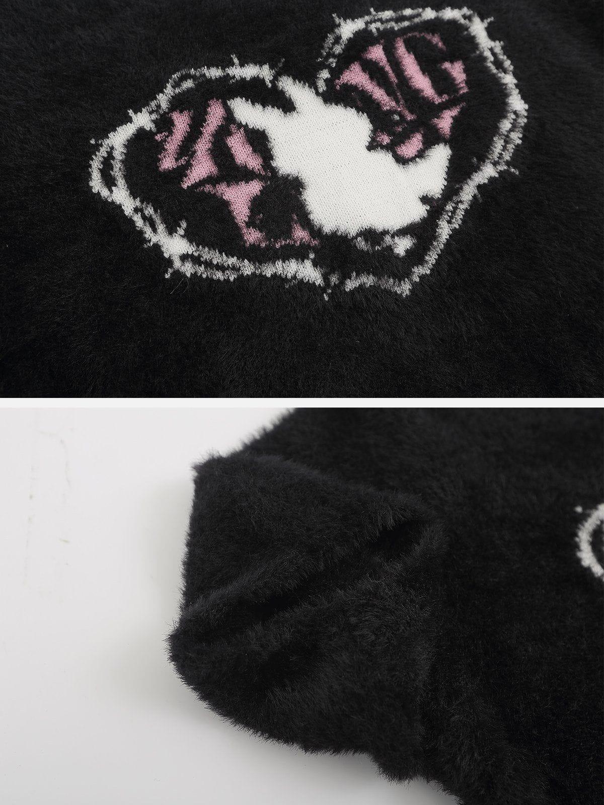 Sneakerland™ - Rabbit Heart Embroidery Tee - tntwear1