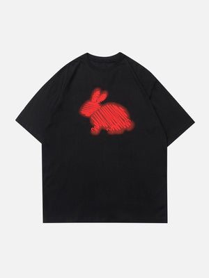 Sneakerland™ - Rabbit Inkjet Print Tee - tntwear1