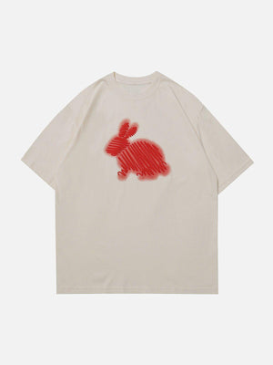 Sneakerland™ - Rabbit Inkjet Print Tee - tntwear1