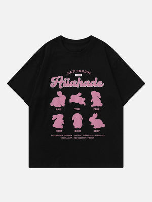 Sneakerland™ - Rabbit Print Solid Tee - tntwear1