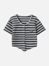 Sneakerland™ - Rubber Stamp Stripe Print Tee - tntwear1