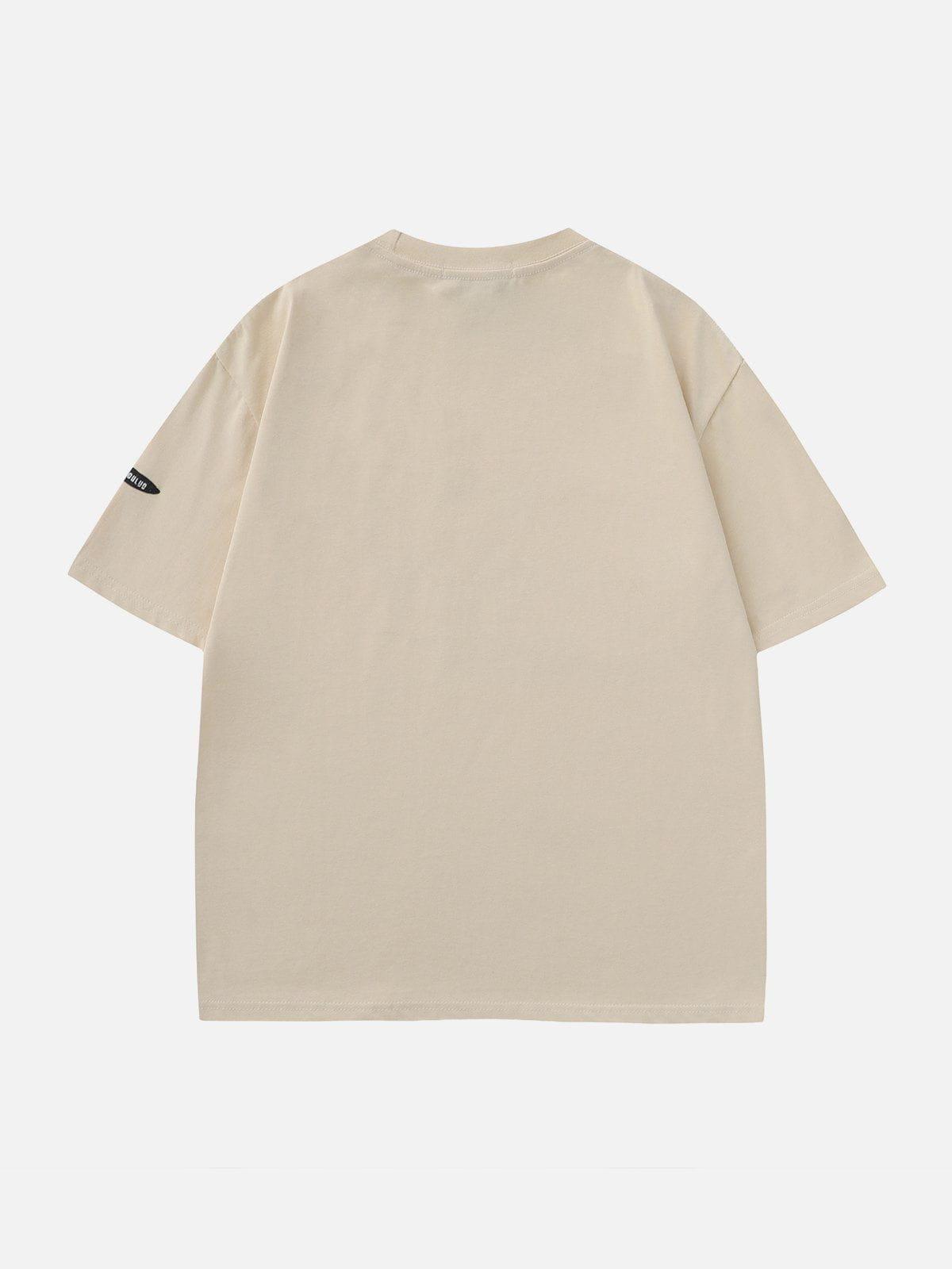 Sneakerland™ - Rugby Letter Print Tee - tntwear1