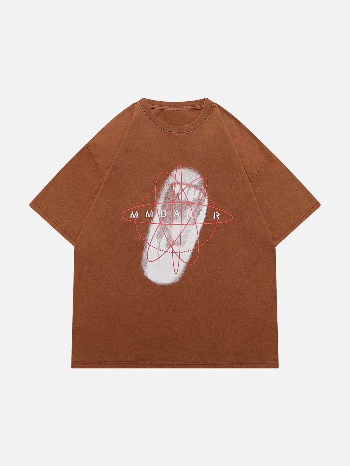 Sneakerland™ - Scream Print Washed Tee - tntwear1