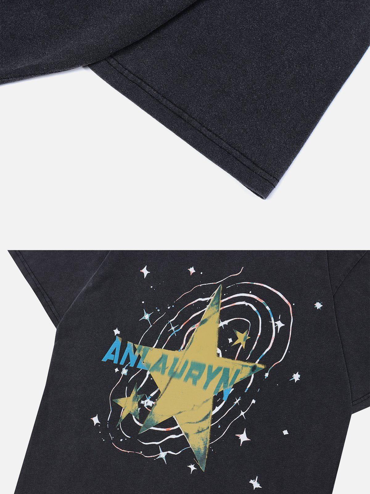 Sneakerland™ - Shiny Star Washed tee - tntwear1