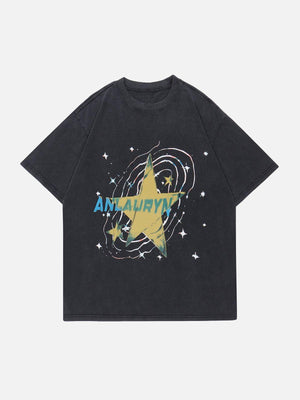 Sneakerland™ - Shiny Star Washed tee - tntwear1