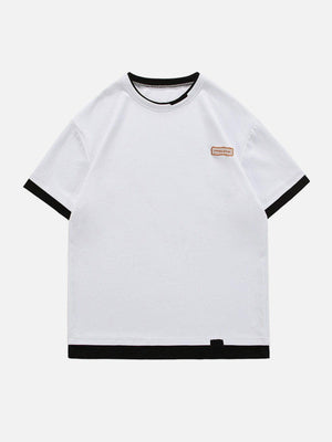 Sneakerland™ - Solid Sticker Cotton Tee - tntwear1