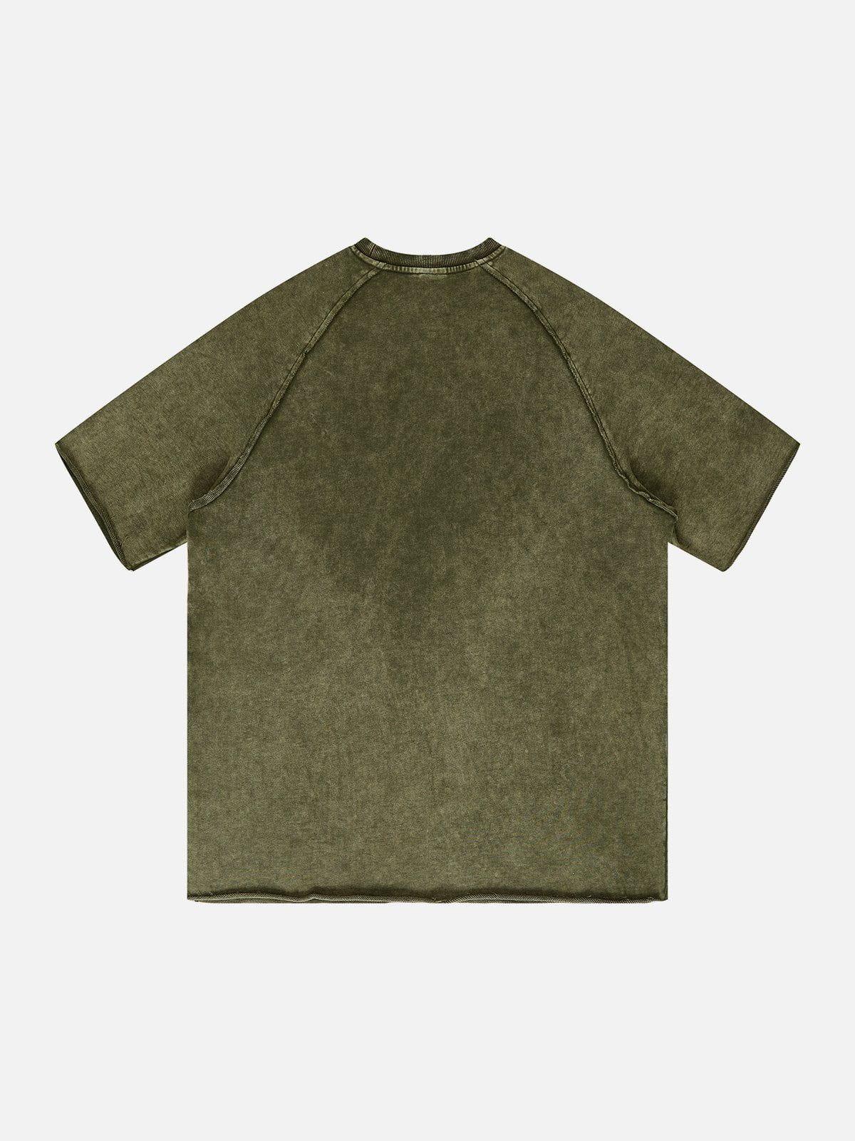 Sneakerland™ - Solid Washed Essential Tee - tntwear1