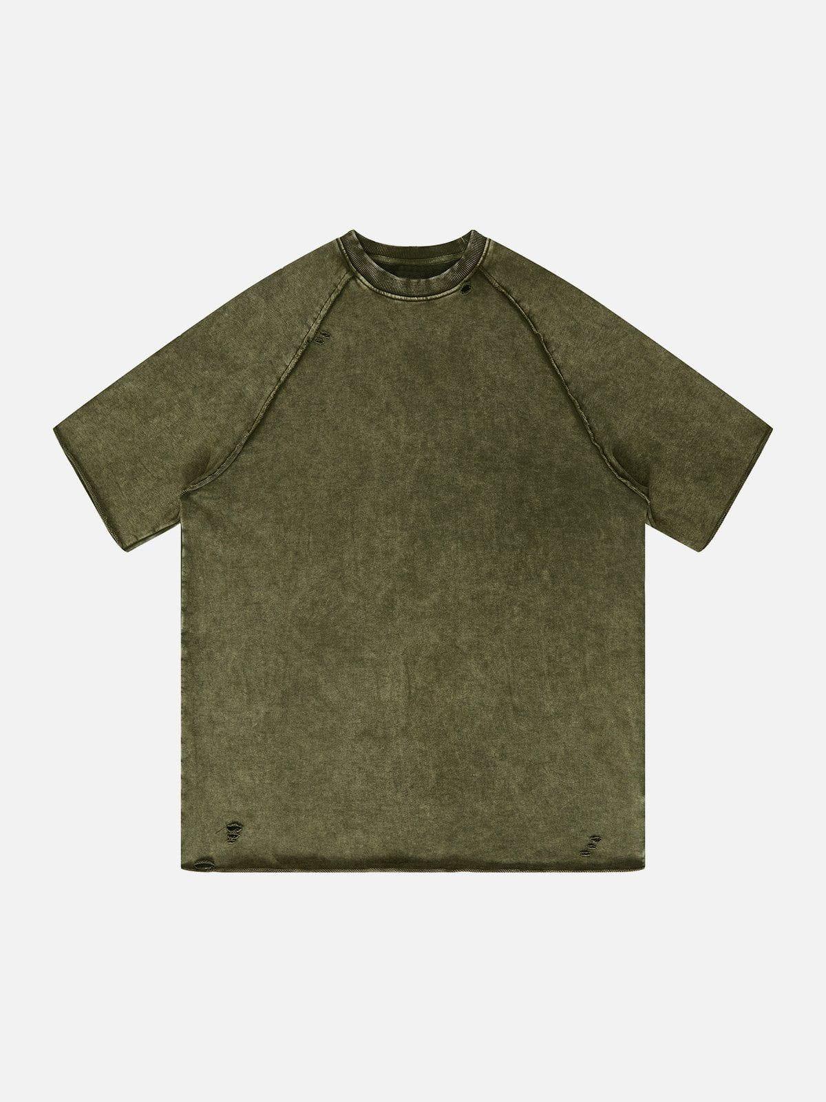 Sneakerland™ - Solid Washed Essential Tee - tntwear1