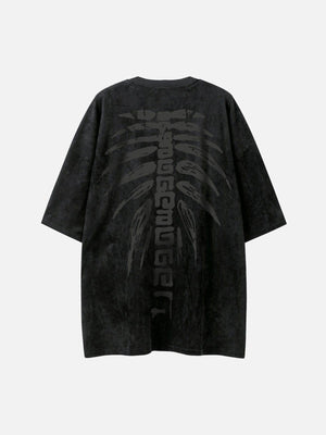 Sneakerland™ - Spine Skeleton Print Tee - tntwear1