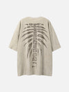 Sneakerland™ - Spine Skeleton Print Tee - tntwear1