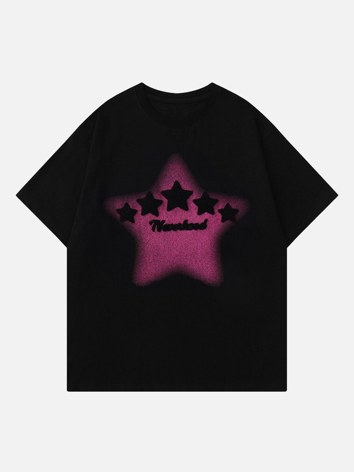 Sneakerland™ - Star Alphabet Print Tee - tntwear1