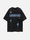 Sneakerland™ - Star Embroidery Lettter Tee - tntwear1