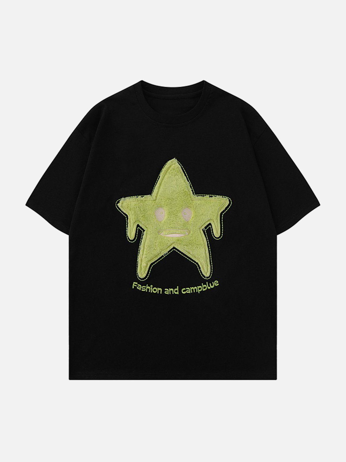 Sneakerland™ - Star Embroidery Tee - tntwear1