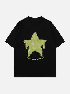 Sneakerland™ - Star Embroidery Tee - tntwear1