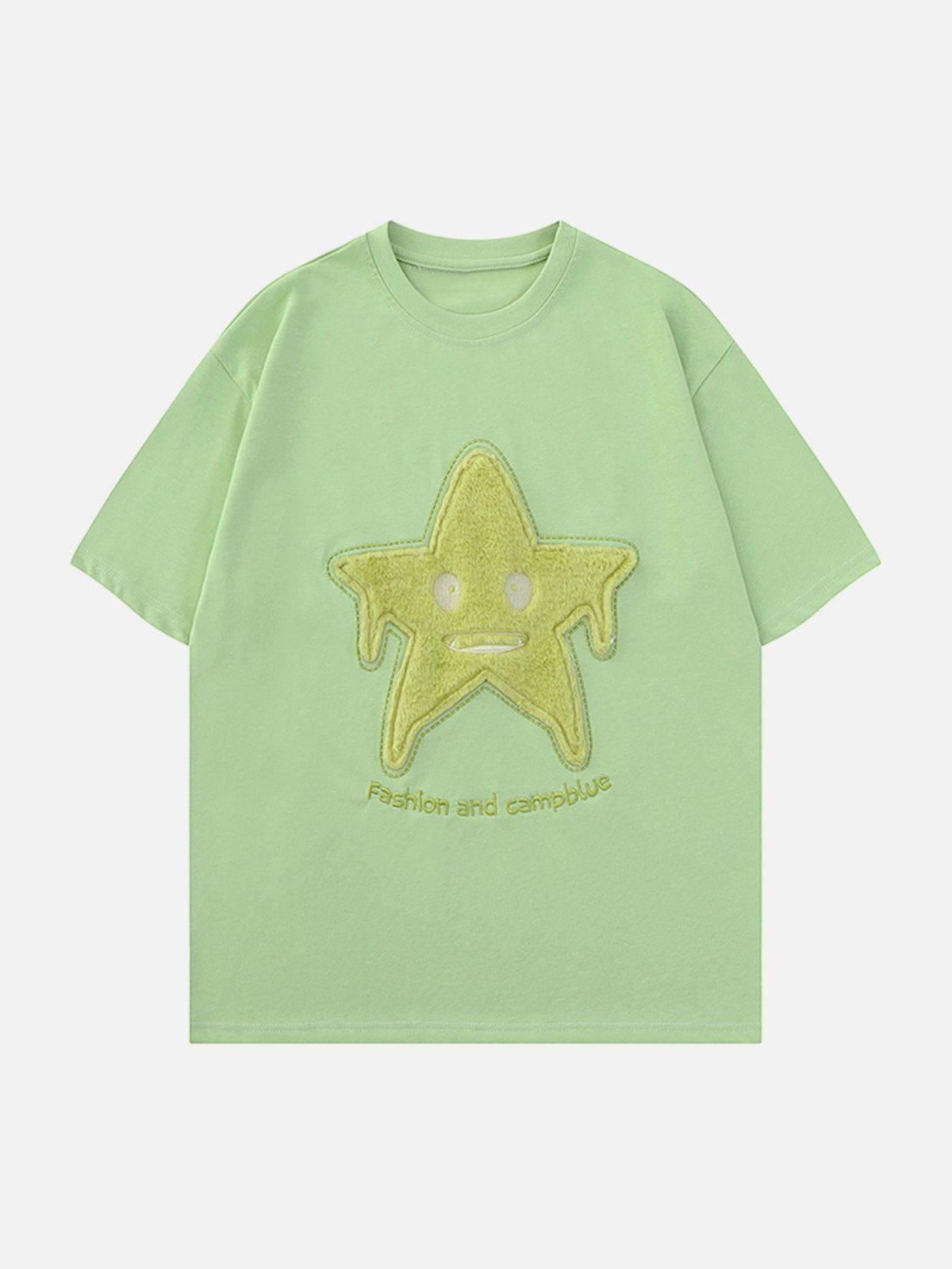 Sneakerland™ - Star Embroidery Tee - tntwear1