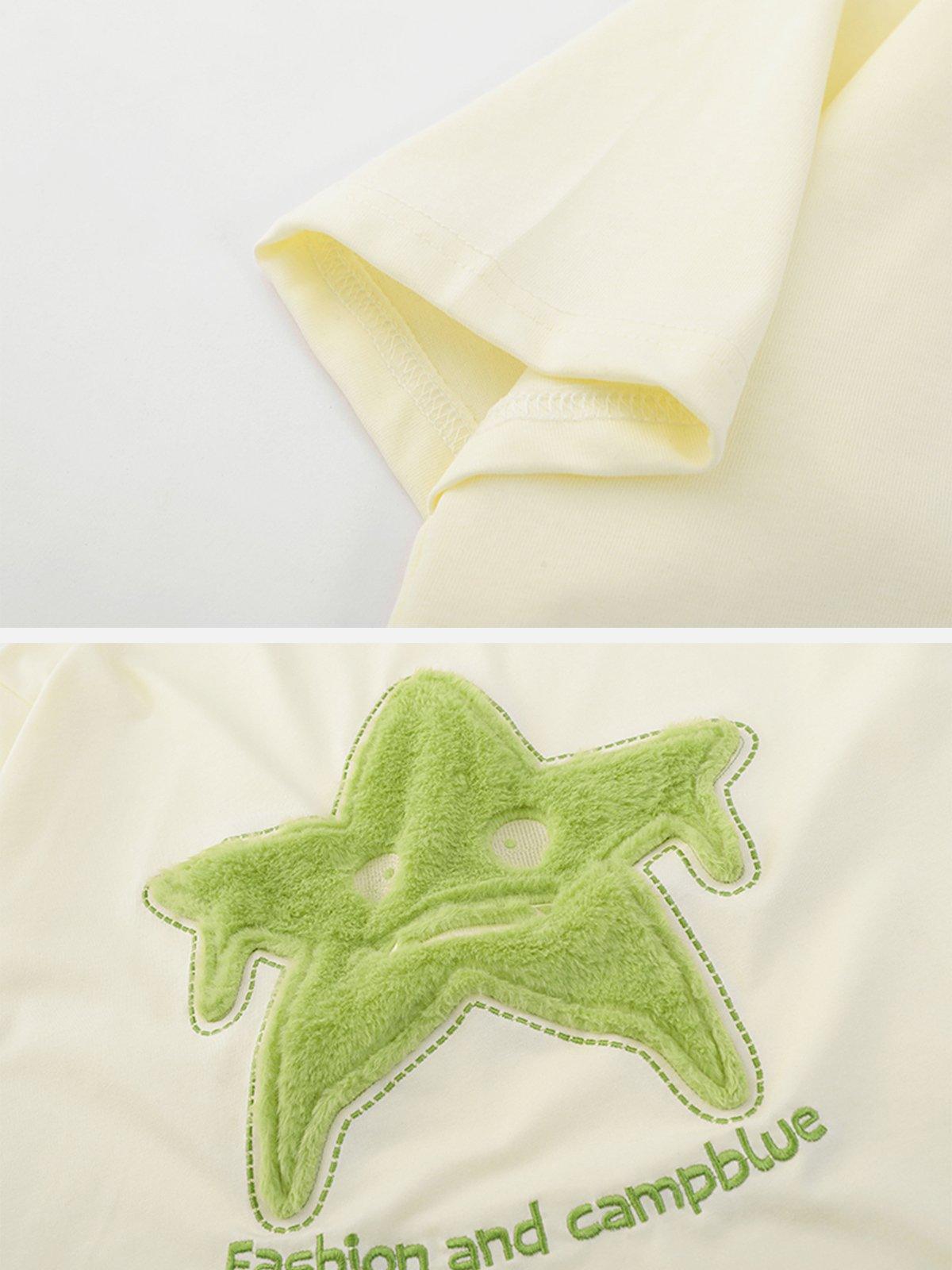 Sneakerland™ - Star Embroidery Tee - tntwear1