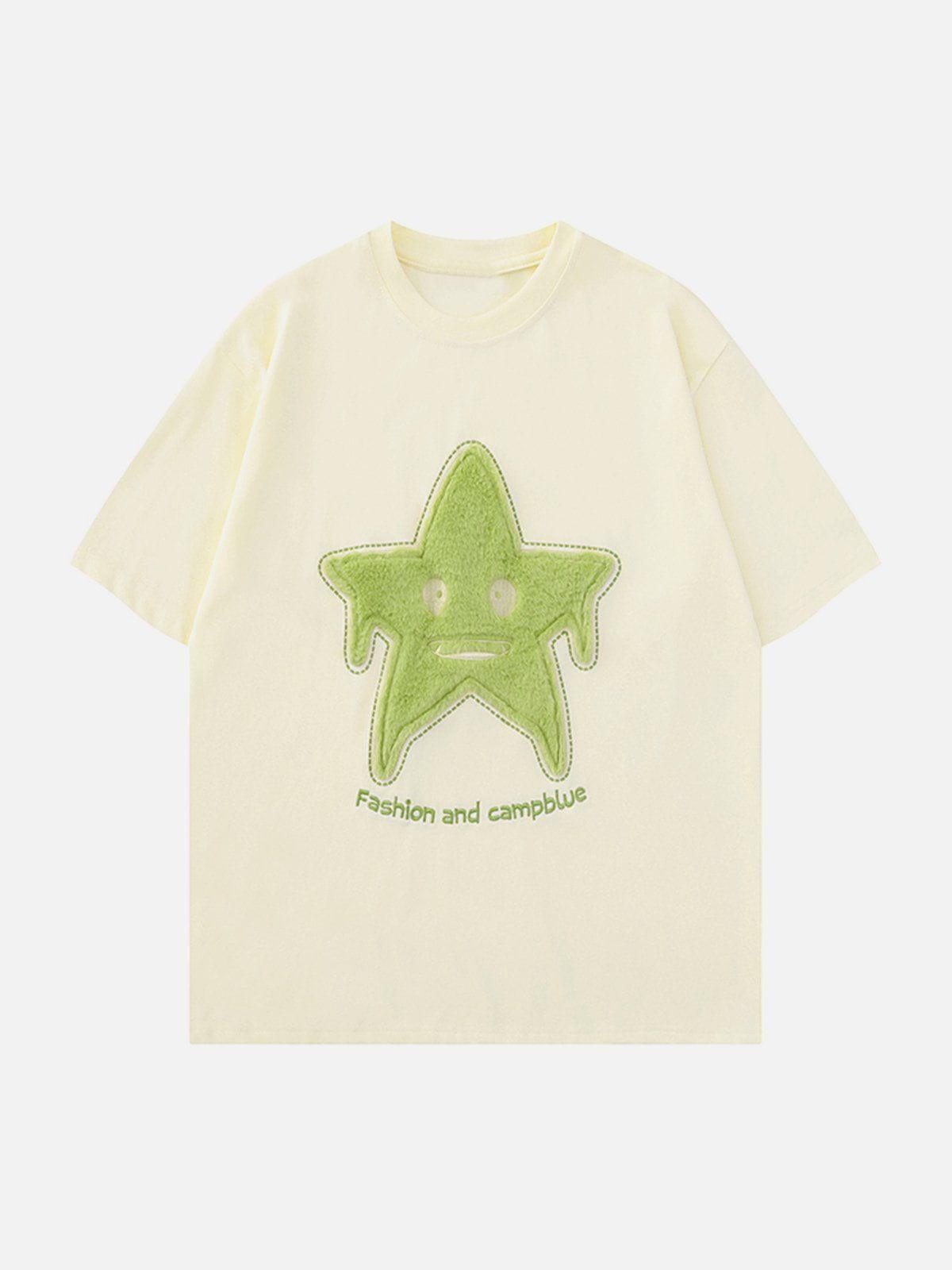 Sneakerland™ - Star Embroidery Tee - tntwear1