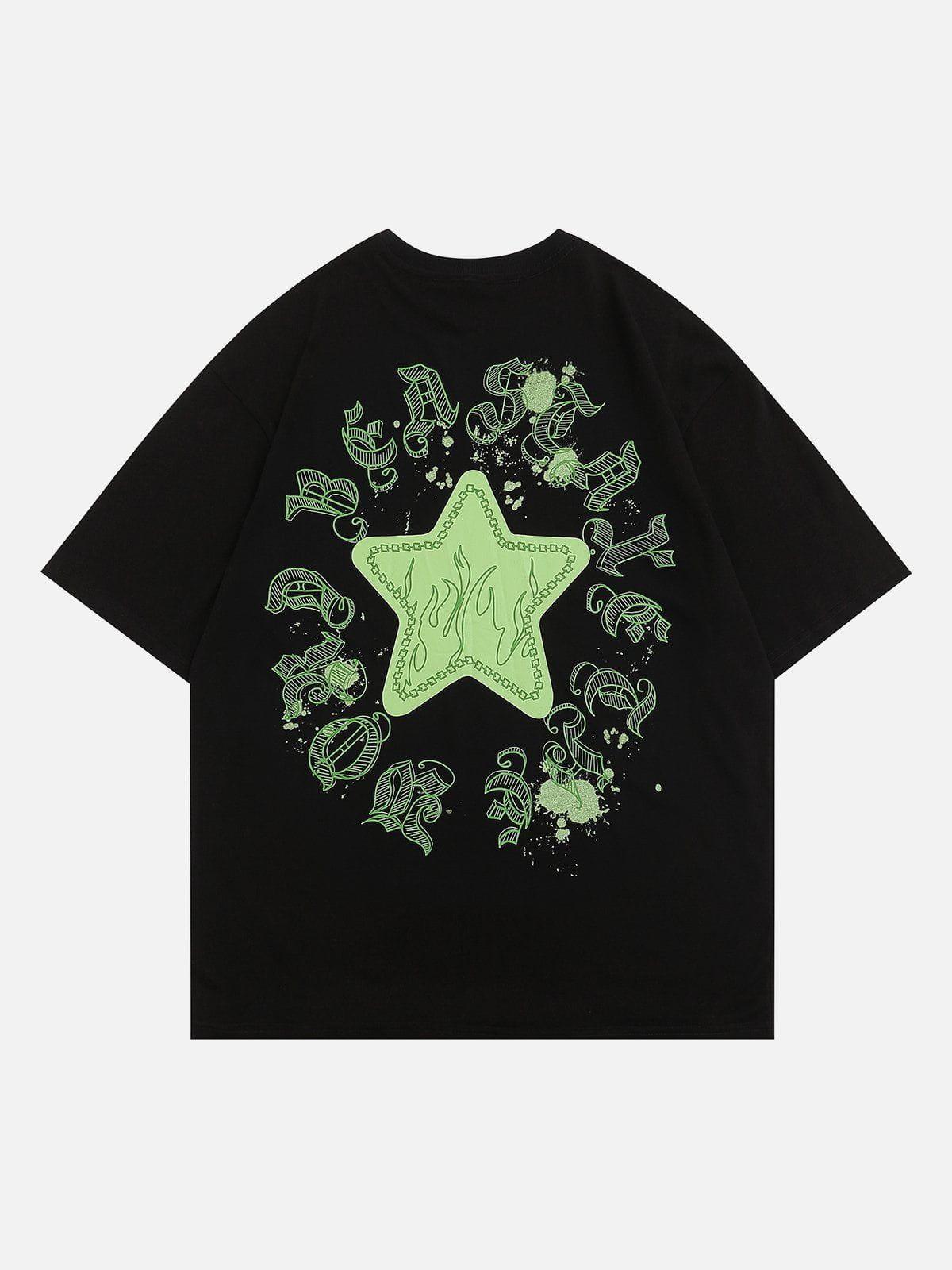 Sneakerland™ - Star Flame Print Tee - tntwear1