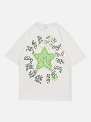 Sneakerland™ - Star Flame Print Tee - tntwear1