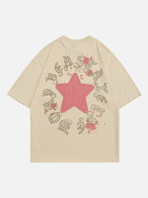 Sneakerland™ - Star Flame Print Tee - tntwear1