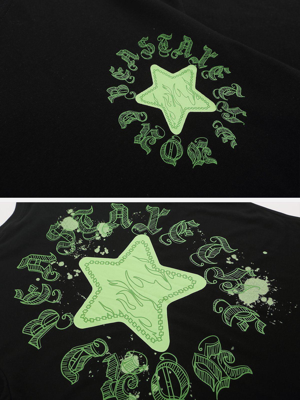 Sneakerland™ - Star Flame Print Tee - tntwear1