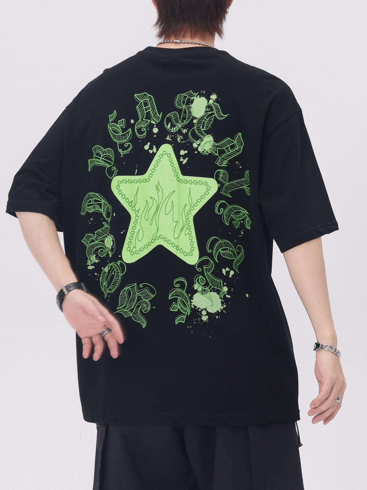 Sneakerland™ - Star Flame Print Tee - tntwear1