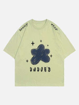 Sneakerland™ - Star Flower Print Tee - tntwear1