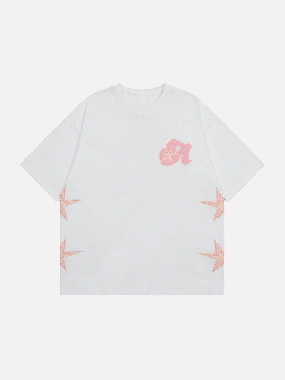 Sneakerland™ - Star Foam Printing Tee - tntwear1