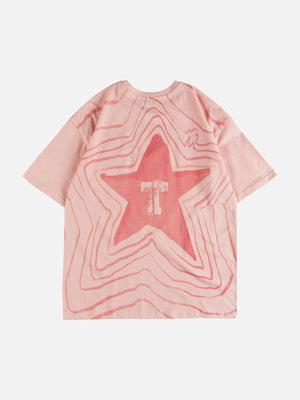 Sneakerland™ - Star Gradient Graffiti Tee - tntwear1