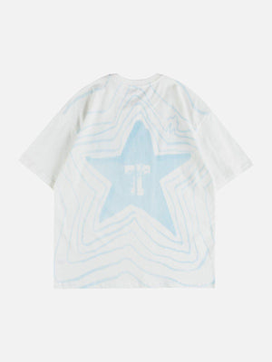 Sneakerland™ - Star Gradient Graffiti Tee - tntwear1