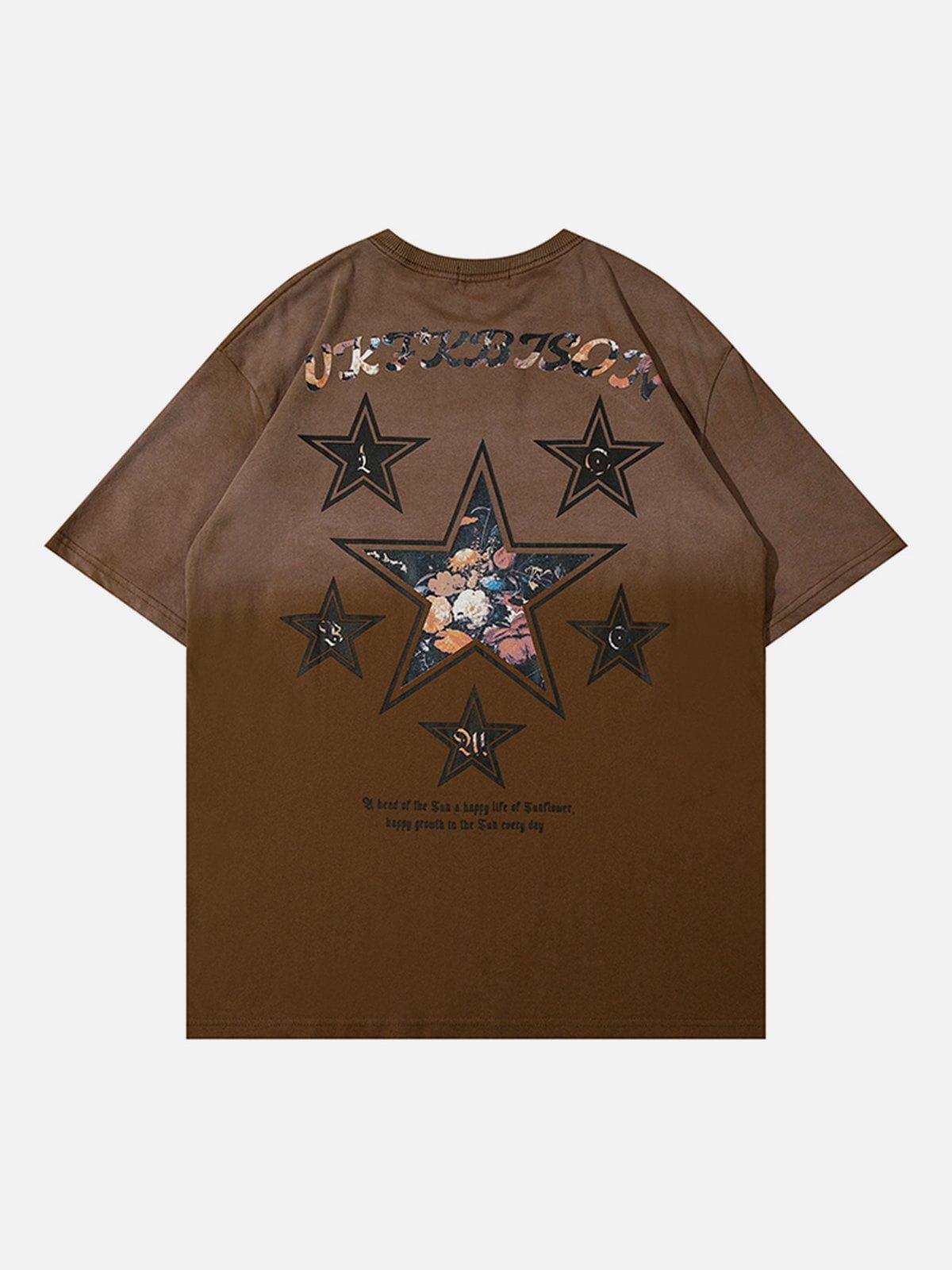 Sneakerland™ - Star Gradient Tee - tntwear1