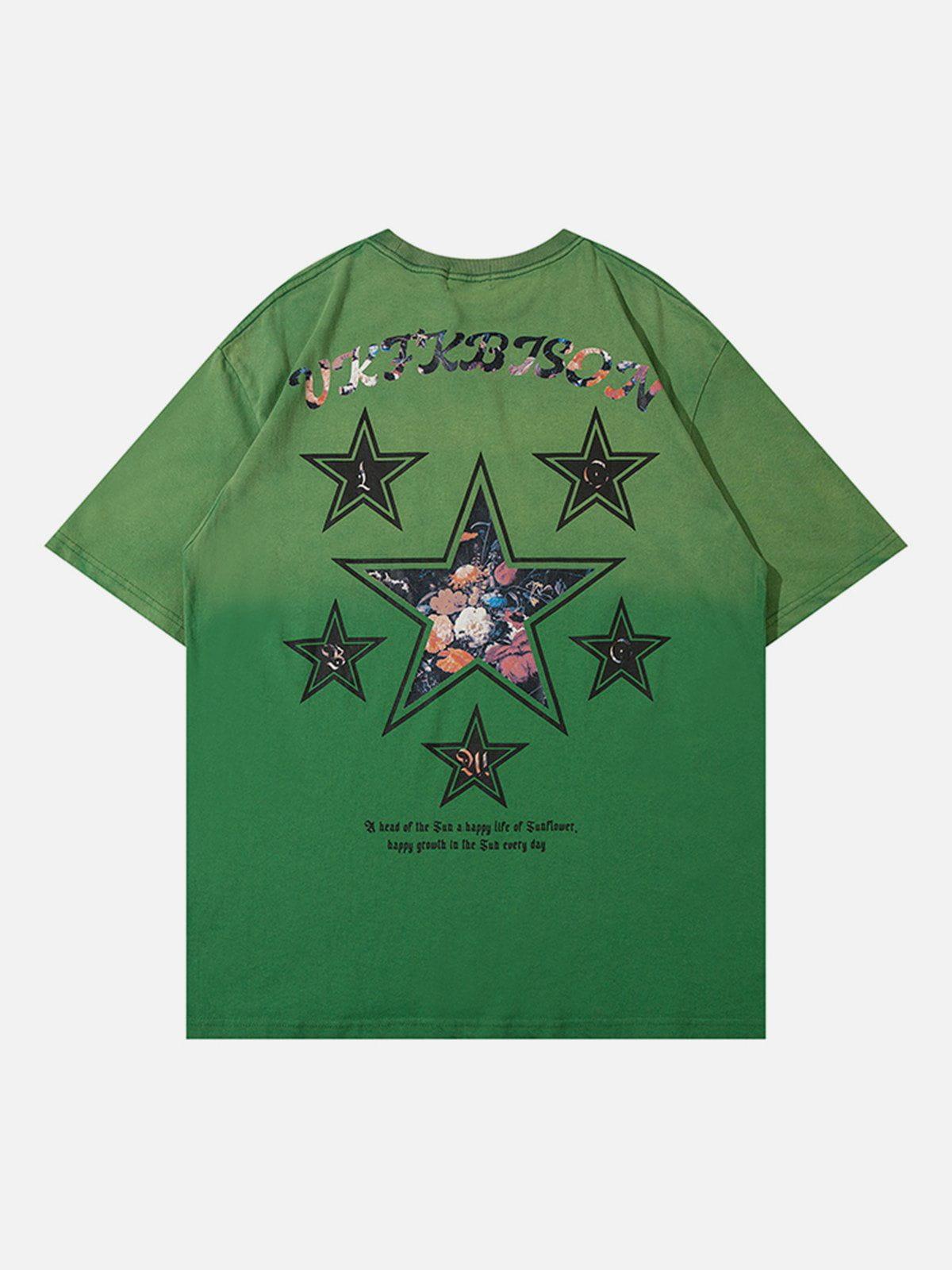 Sneakerland™ - Star Gradient Tee - tntwear1