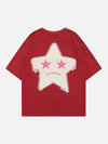 Sneakerland™ - Stars Flocked Graphic Tee - tntwear1