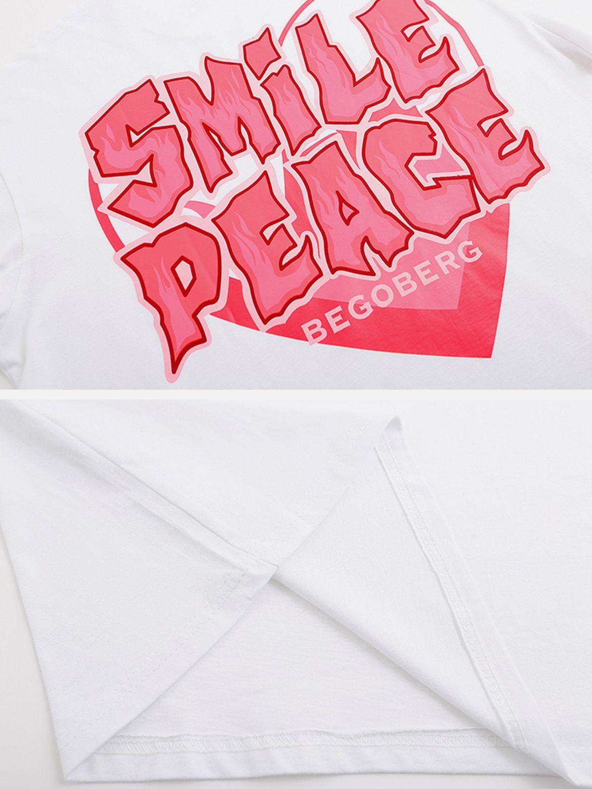 Sneakerland™ - Stereoscopic Flame Letter Graphic Tee - tntwear1