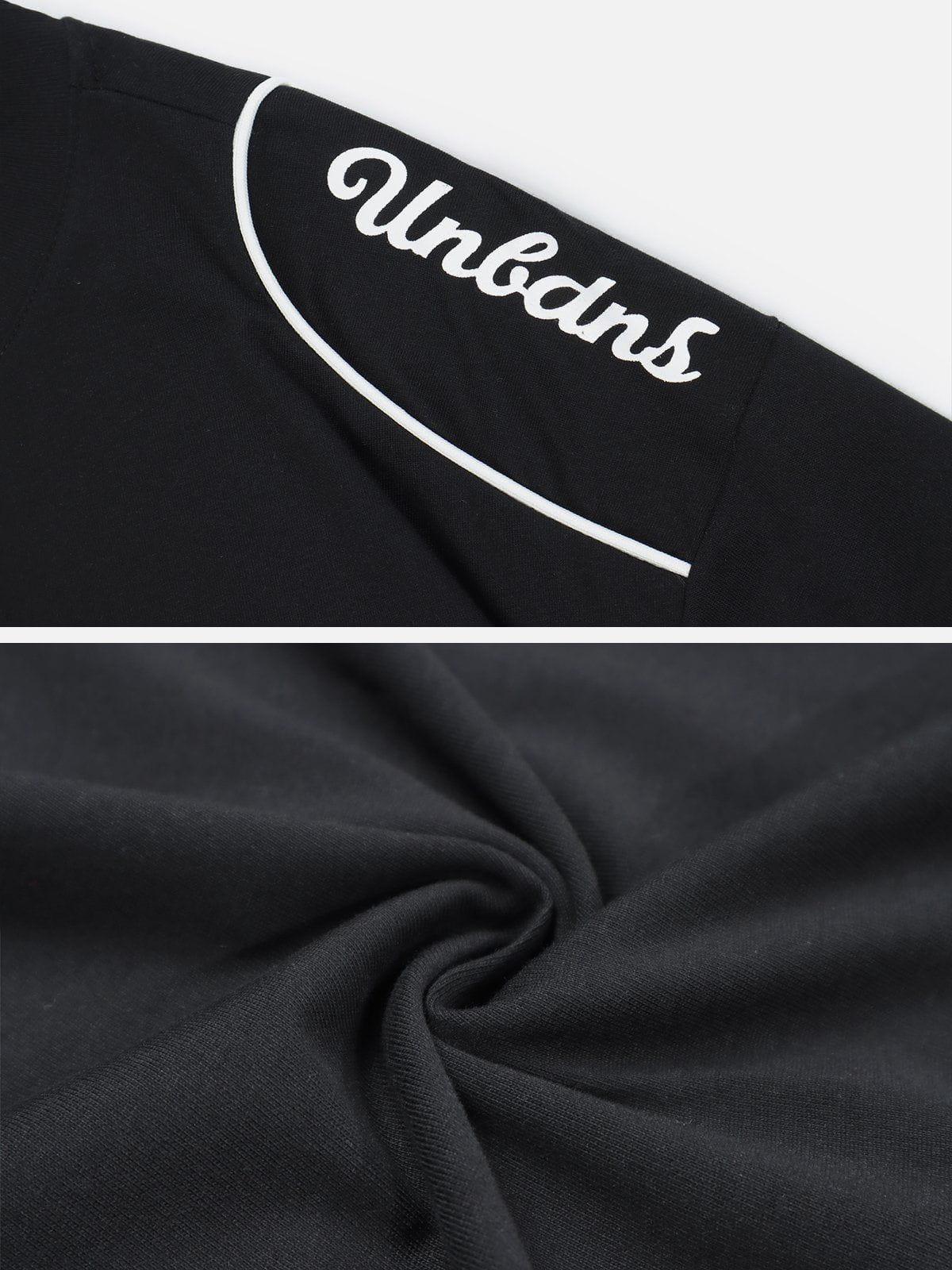 Sneakerland™ - Stitched Letter Pattern Tee - tntwear1