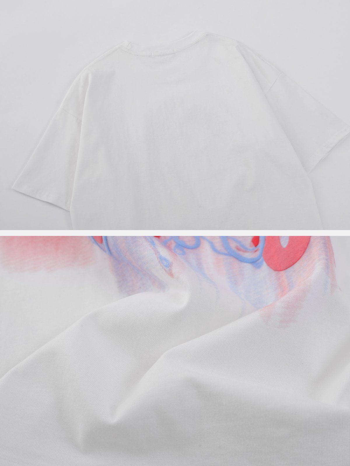 Sneakerland™ - Strawberry Embroidery Tee - tntwear1