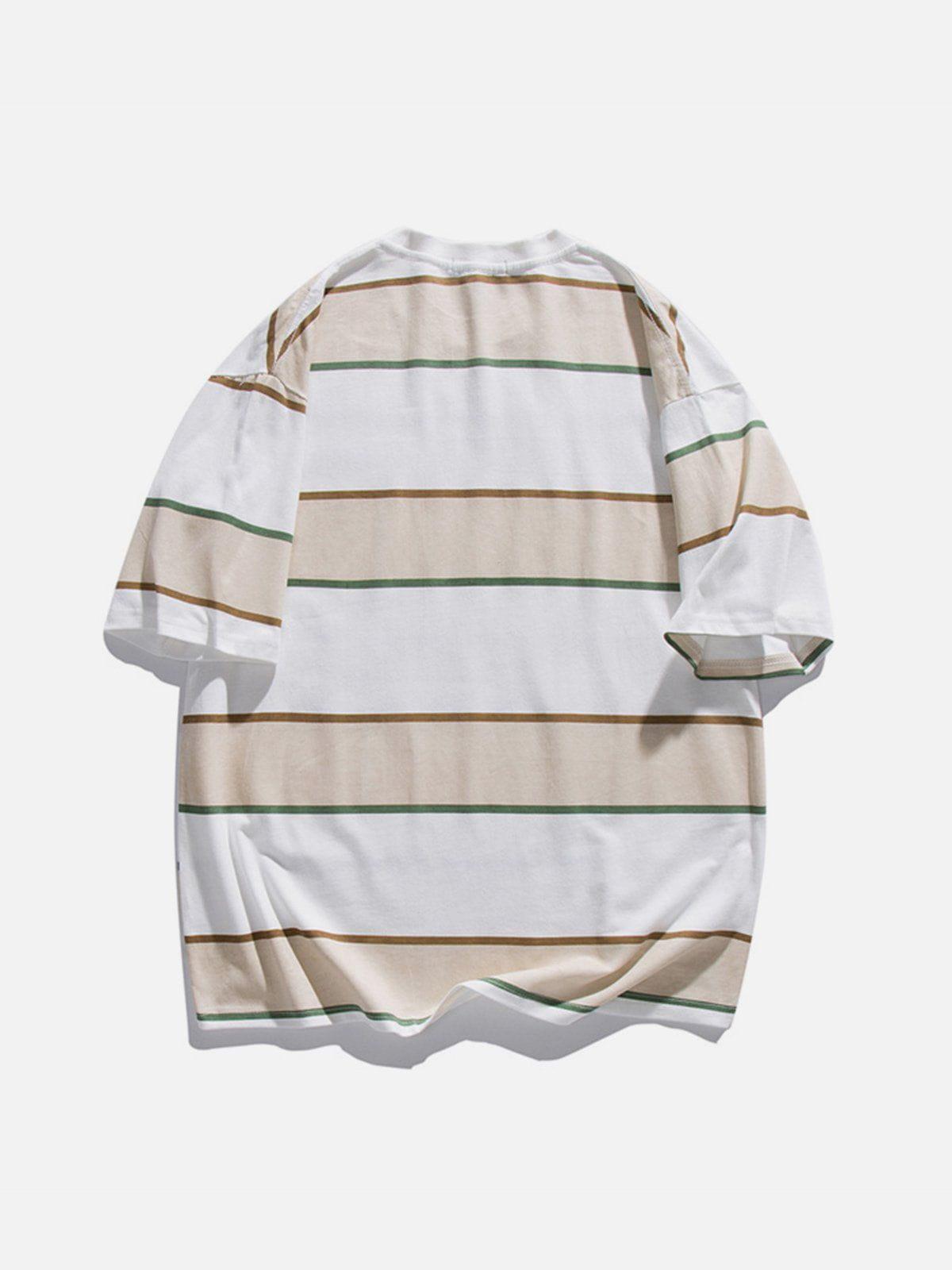 Sneakerland™ - Stripe Cotton Tee - tntwear1