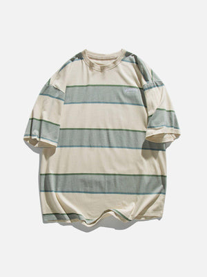 Sneakerland™ - Stripe Cotton Tee - tntwear1