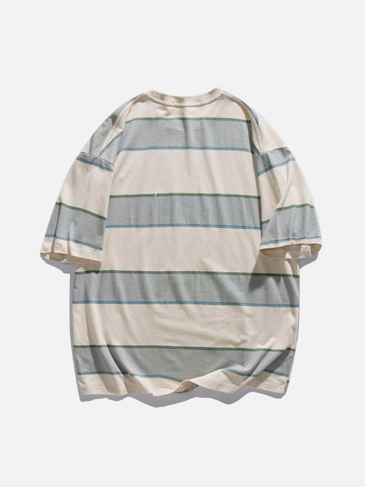 Sneakerland™ - Stripe Cotton Tee - tntwear1