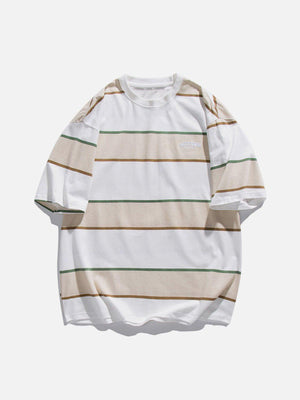 Sneakerland™ - Stripe Cotton Tee - tntwear1