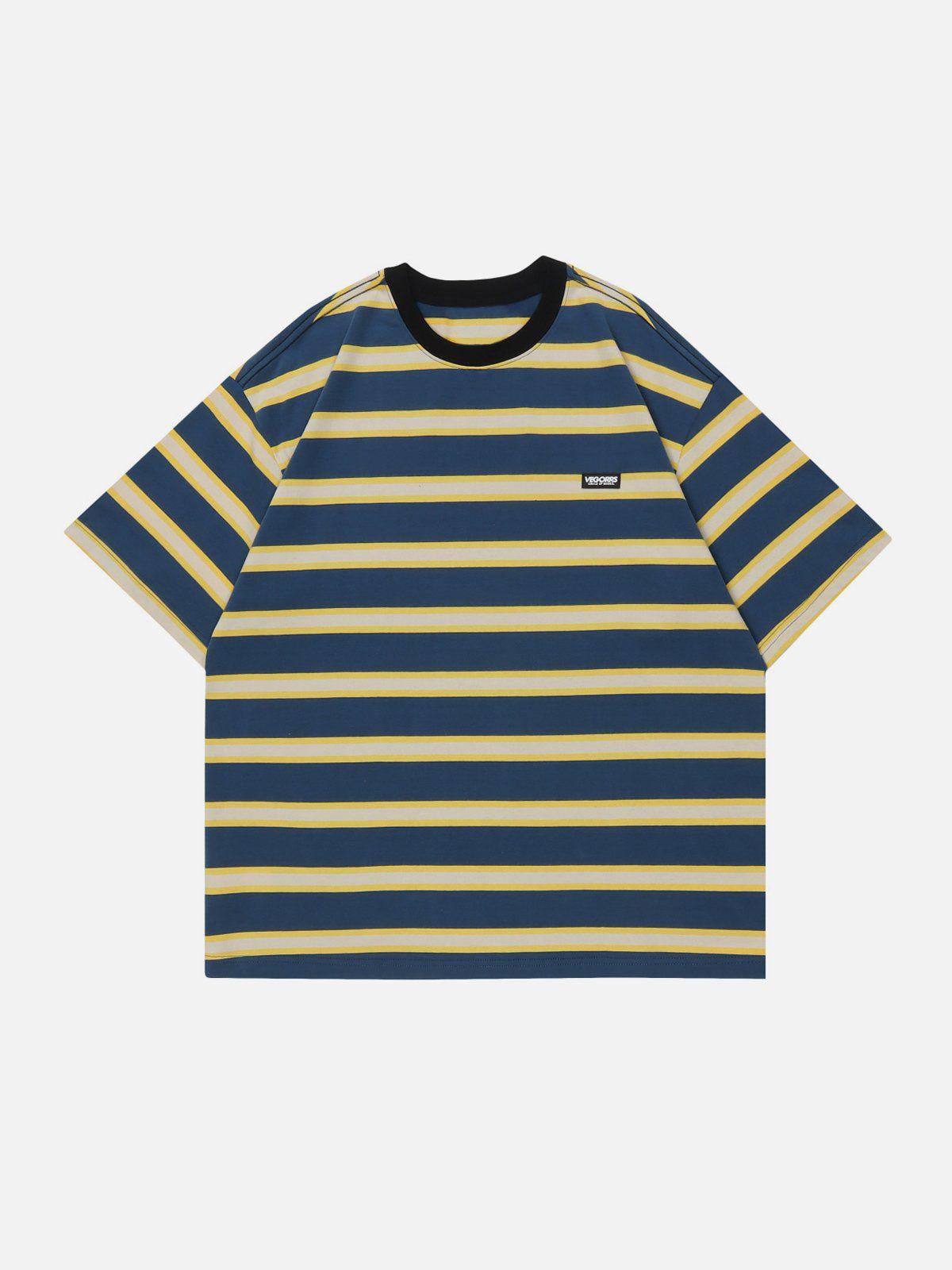 Sneakerland™ - Striped Clashing Colours Tee - tntwear1