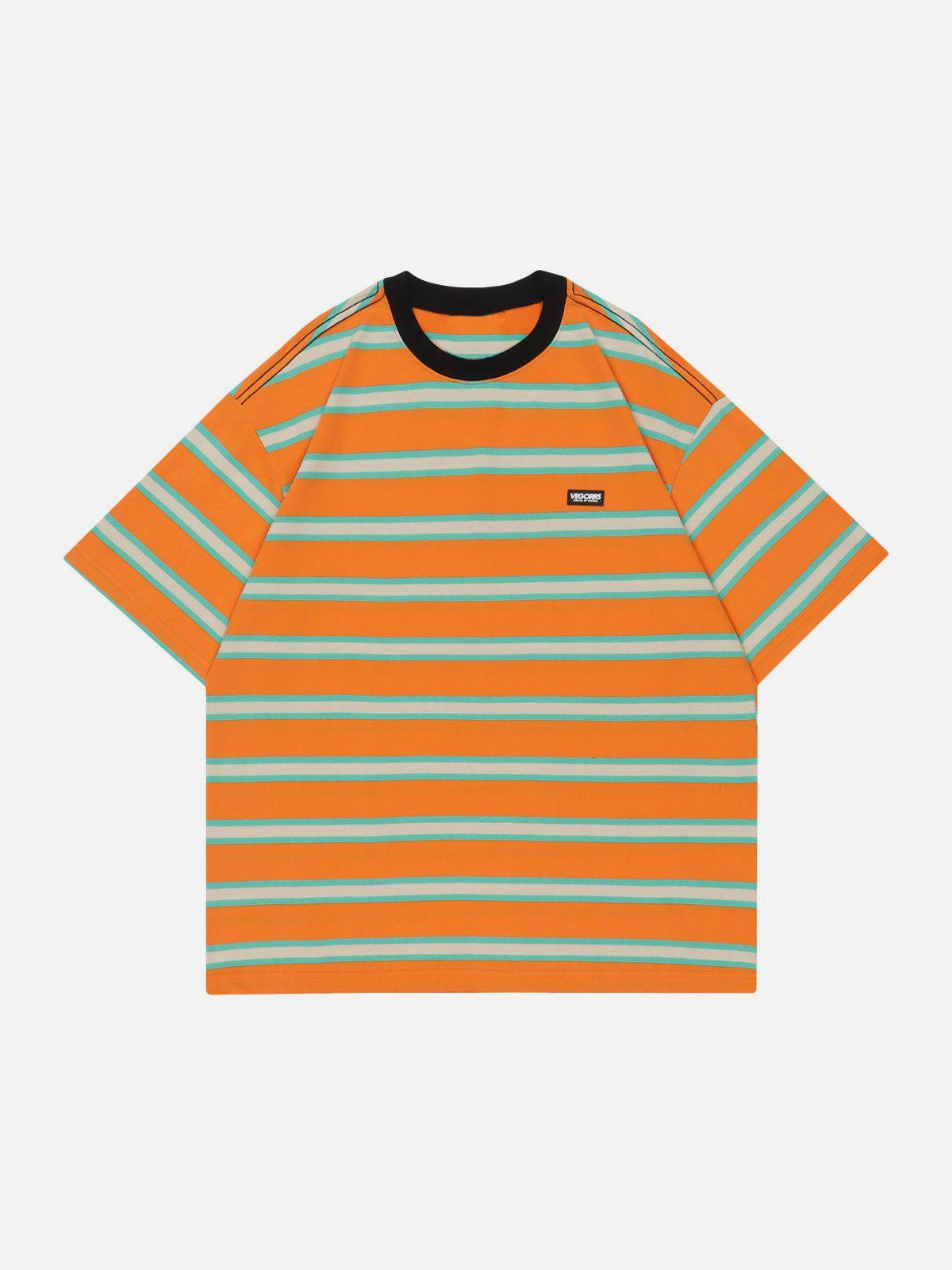 Sneakerland™ - Striped Clashing Colours Tee - tntwear1