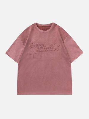 Sneakerland™ - Suede Star Embossed Tee - tntwear1