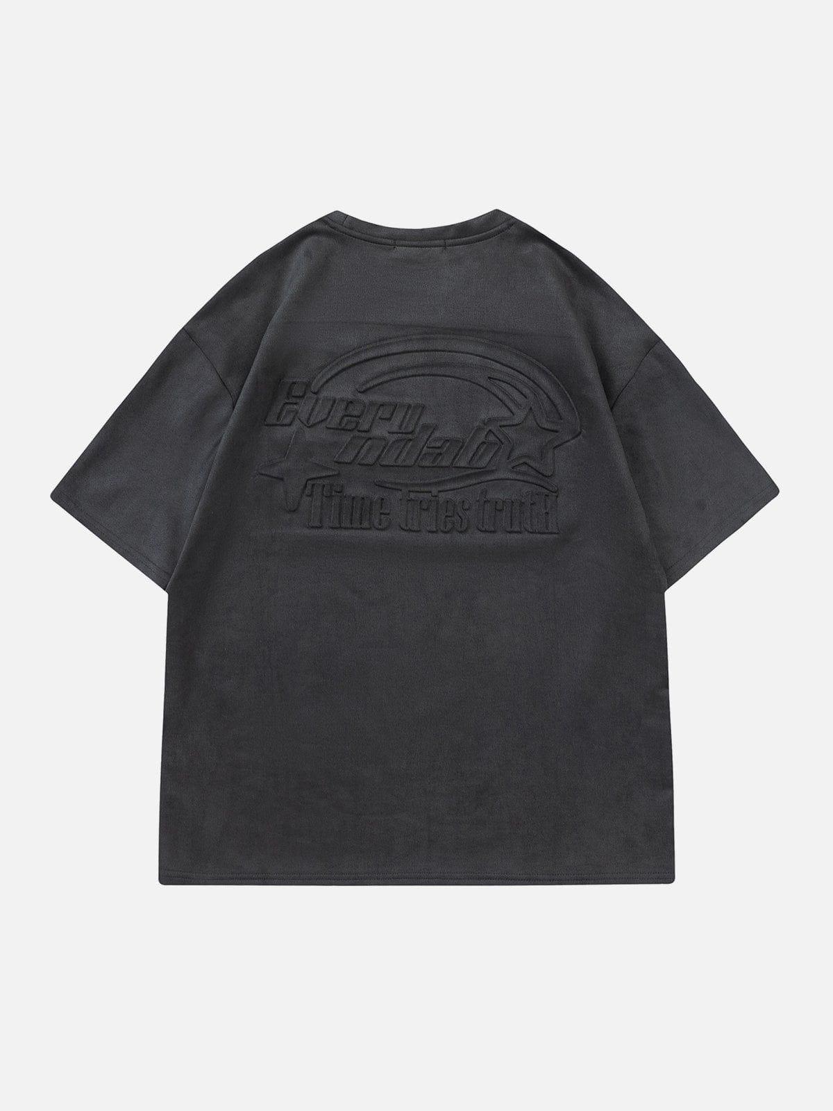 Sneakerland™ - Suede Star Embossed Tee - tntwear1