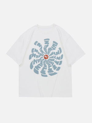 Sneakerland™ - Sun Flower Totem Print Tee - tntwear1