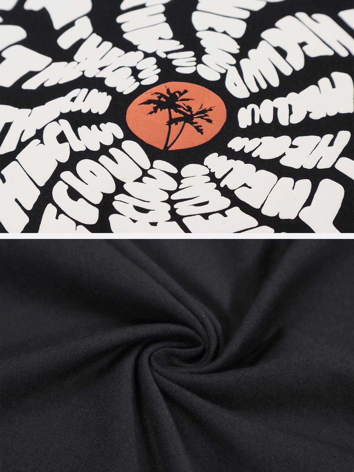 Sneakerland™ - Sun Flower Totem Print Tee - tntwear1