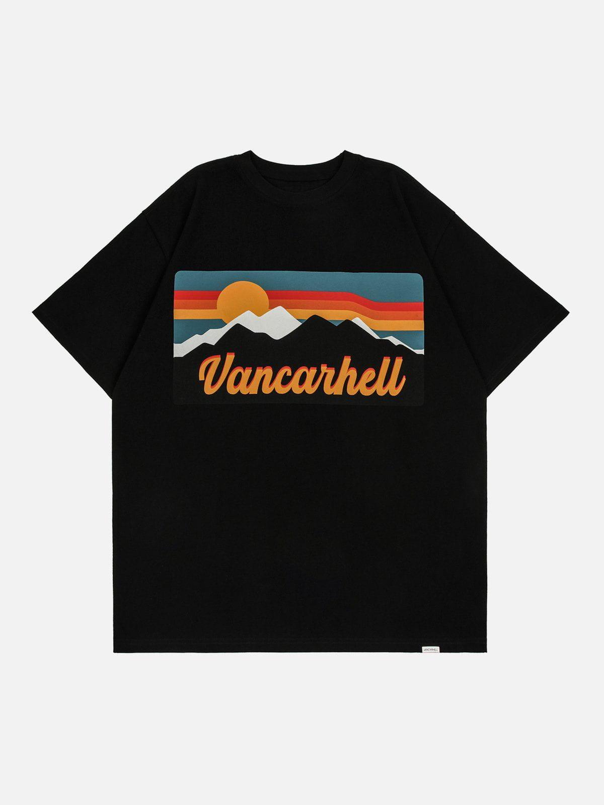 Sneakerland™ - Sunset Graphic Print Tee - tntwear1