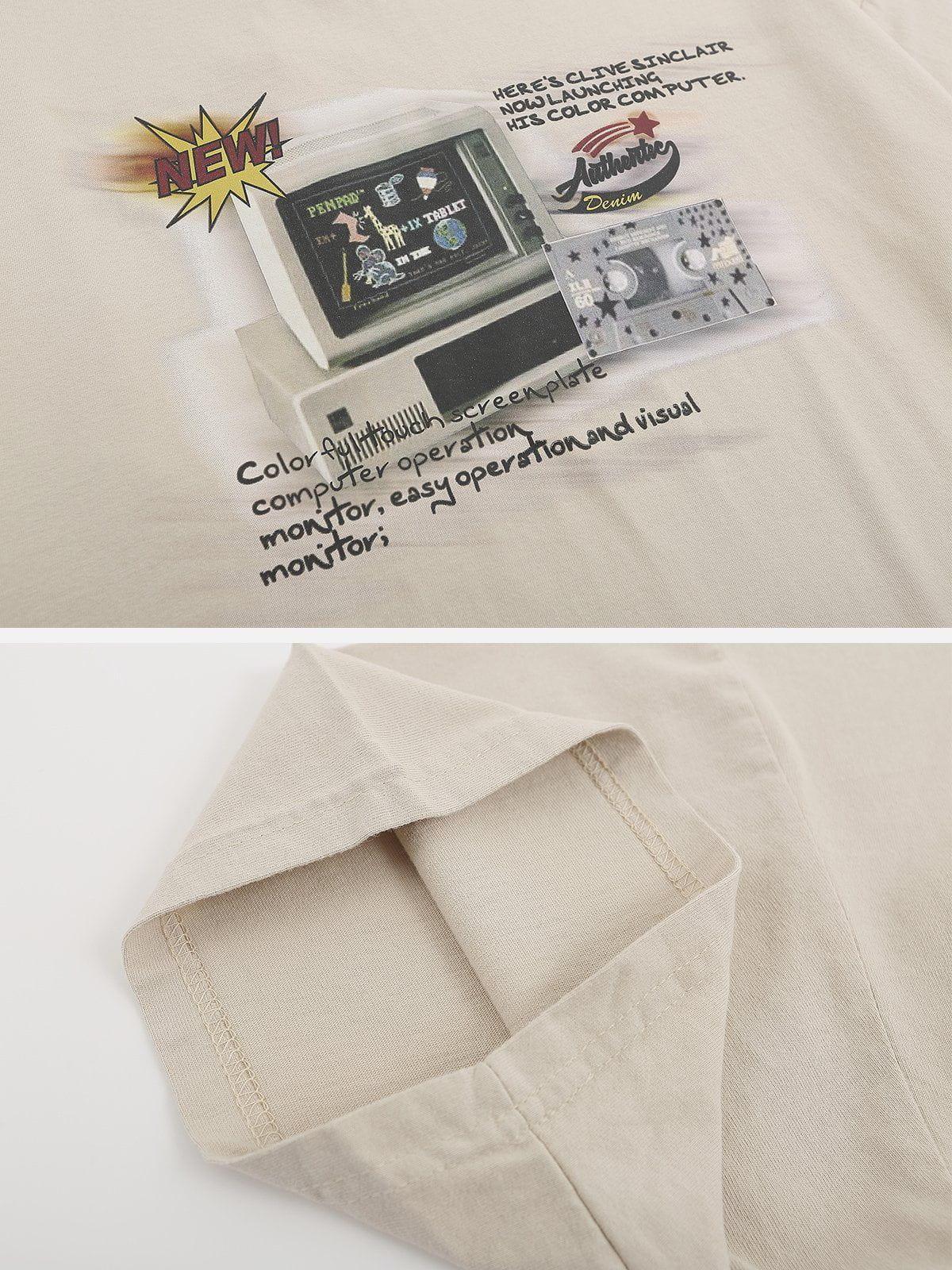 Sneakerland™ - TV Print Washed Tee - tntwear1